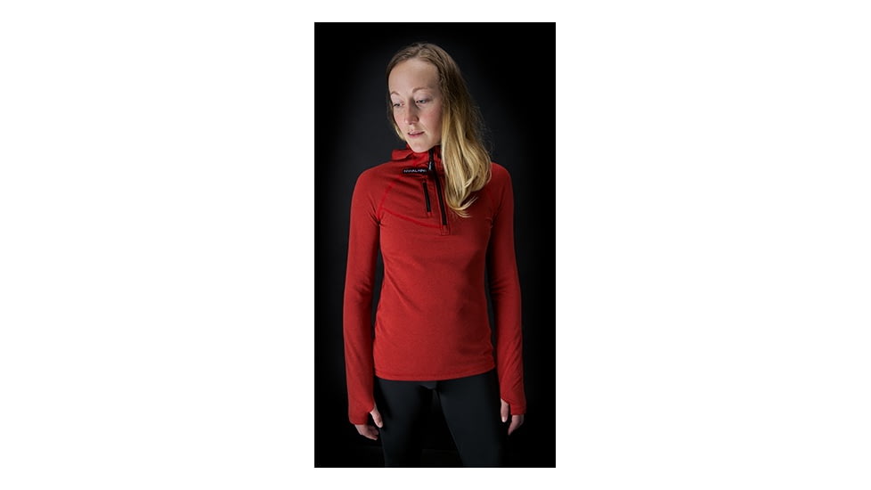 NW Alpine Black Spider Hoody - Women's-Tomato Red-Small