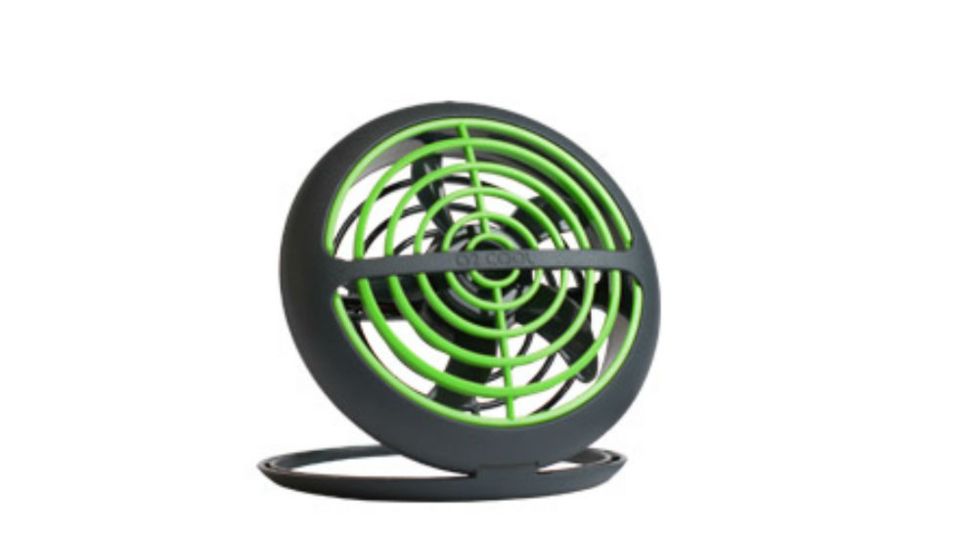 O2 Cool 3.5 Inch Portable USB Fan-Green