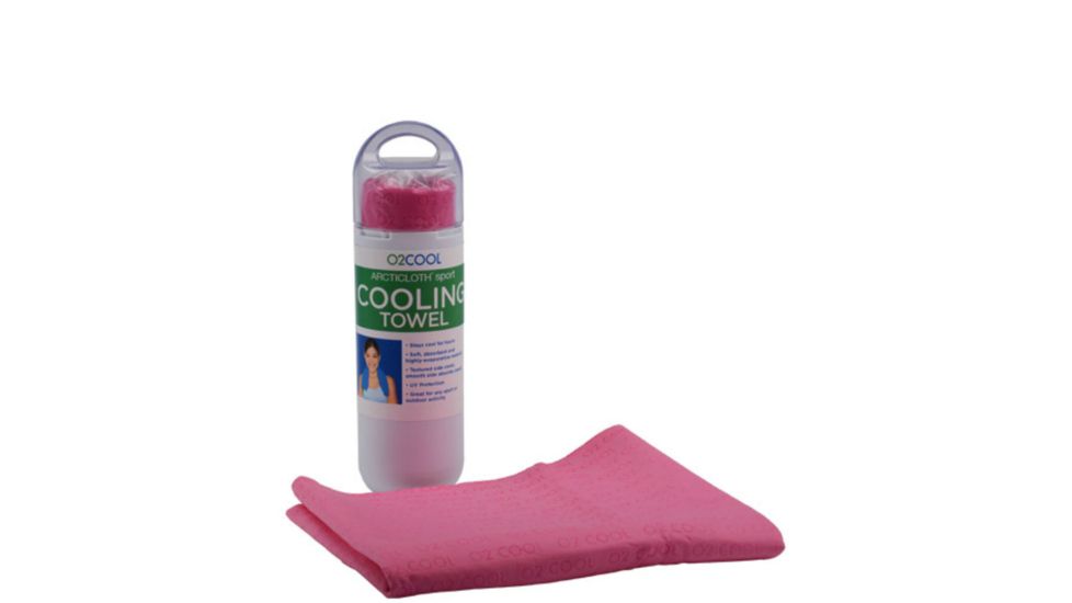 O2 Cool ArcticCloth Sport Towel-Raspberry