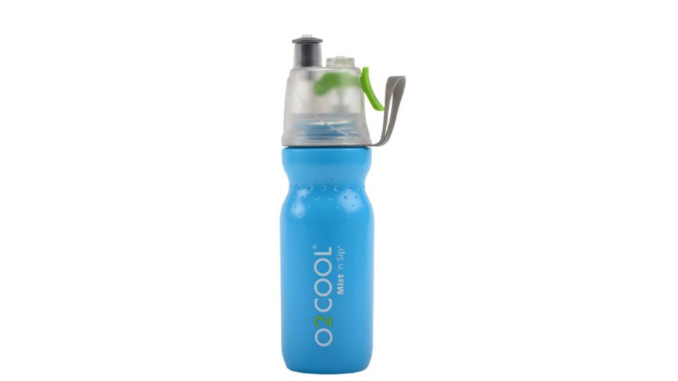 O2 Cool Mist N Sip ArcticSqueeze Dimple Water Bottle - 20 oz-Blue