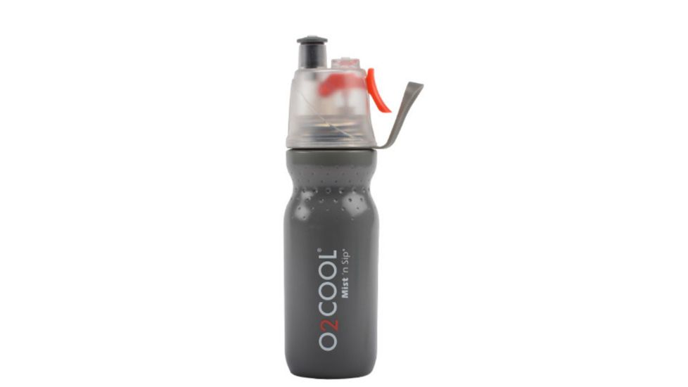 O2 Cool Mist N Sip ArcticSqueeze Dimple Water Bottle - 20 oz-Grey