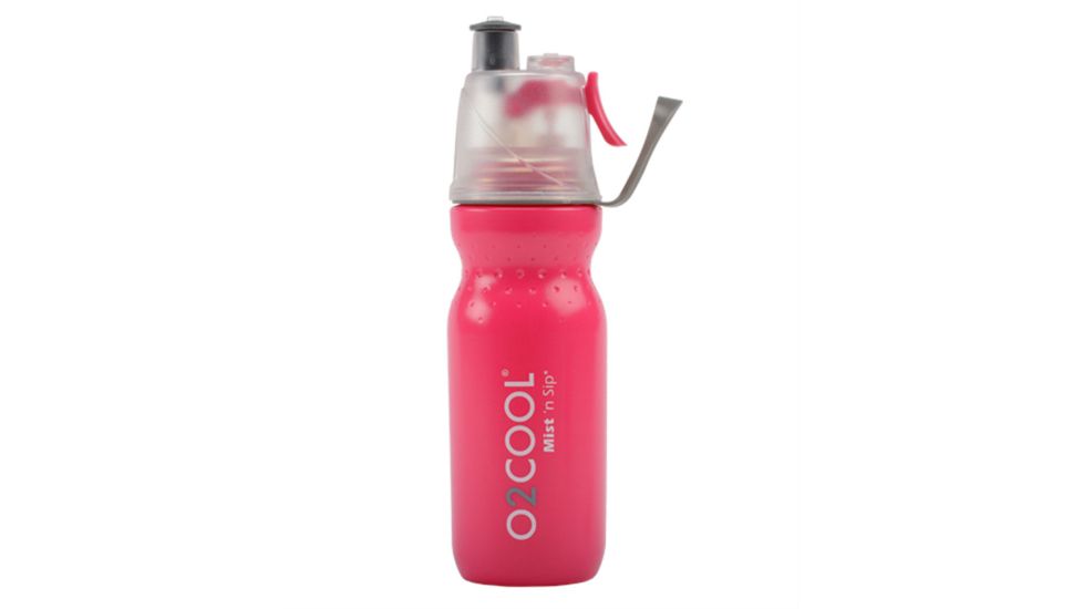 O2 Cool Mist N Sip ArcticSqueeze Dimple Water Bottle - 20 oz-Pink