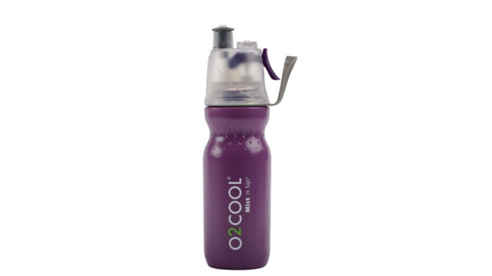 O2 Cool Mist N Sip ArcticSqueeze Dimple Water Bottle - 20 oz-Purple