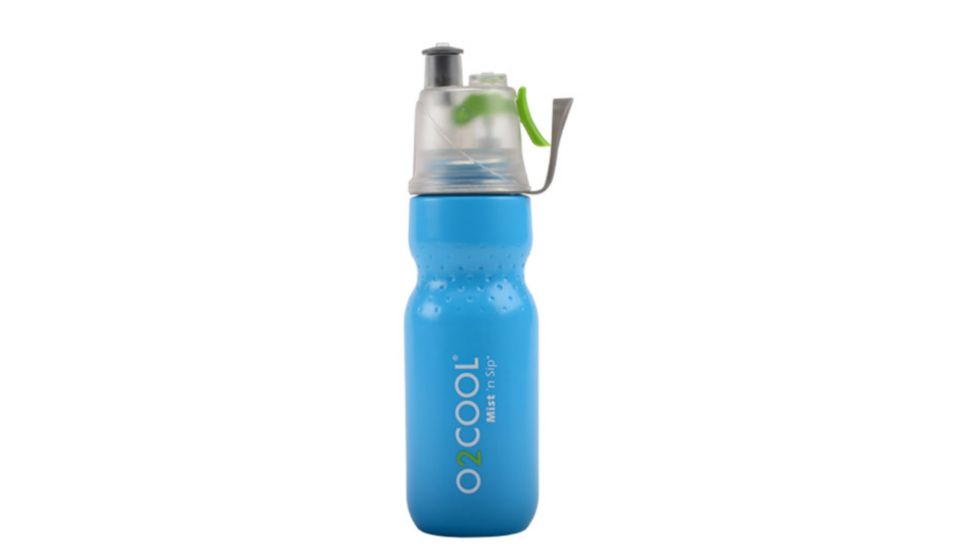 O2 Cool Mist N Sip ArcticSqueeze Dimple Water Bottle - 24 oz-Blue