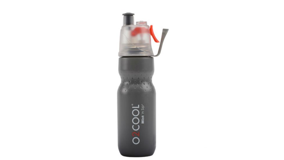 O2 Cool Mist N Sip ArcticSqueeze Dimple Water Bottle - 24 oz-Grey