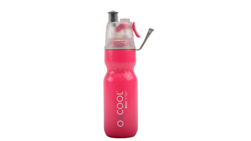 O2 Cool Mist N Sip ArcticSqueeze Dimple Water Bottle - 24 oz-Pink