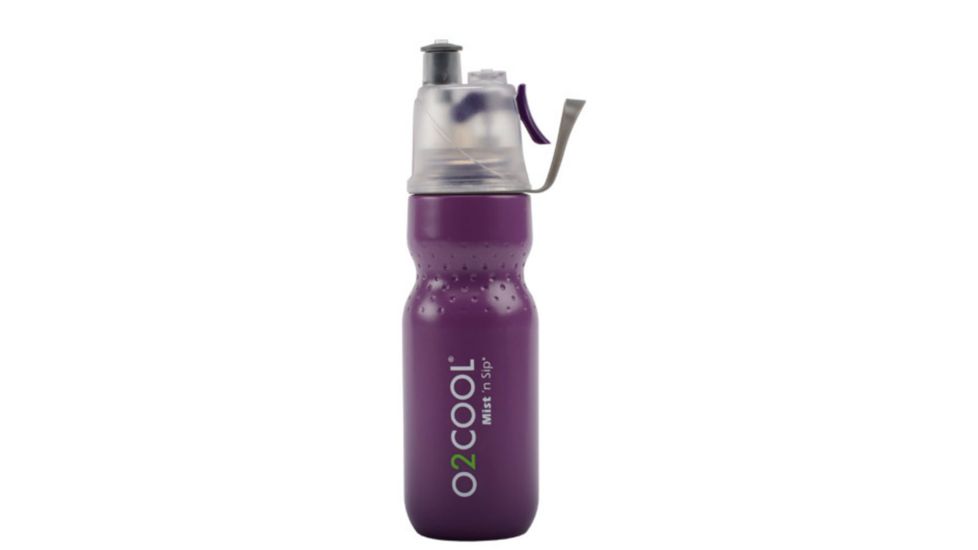 O2 Cool Mist N Sip ArcticSqueeze Dimple Water Bottle - 24 oz-Purple