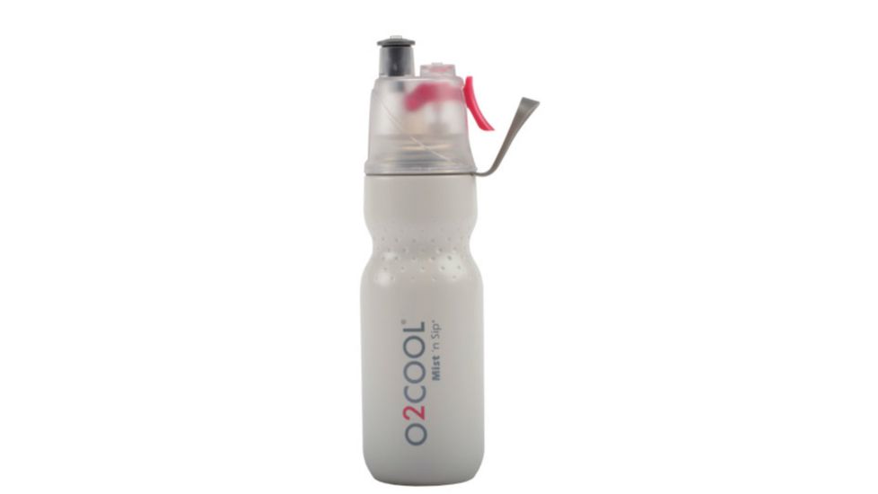 O2 Cool Mist N Sip ArcticSqueeze Dimple Water Bottle - 24 oz-White