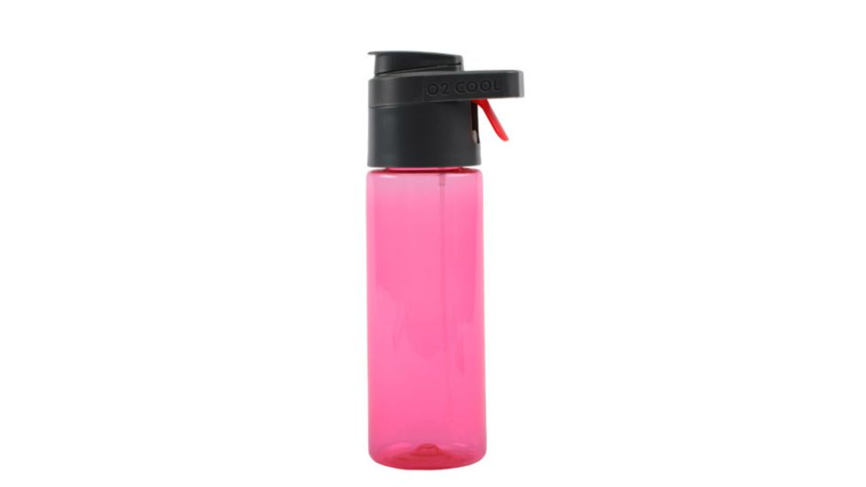 O2 Cool Mist N Sip Prism Water Bottle - 24 oz-Raspberry