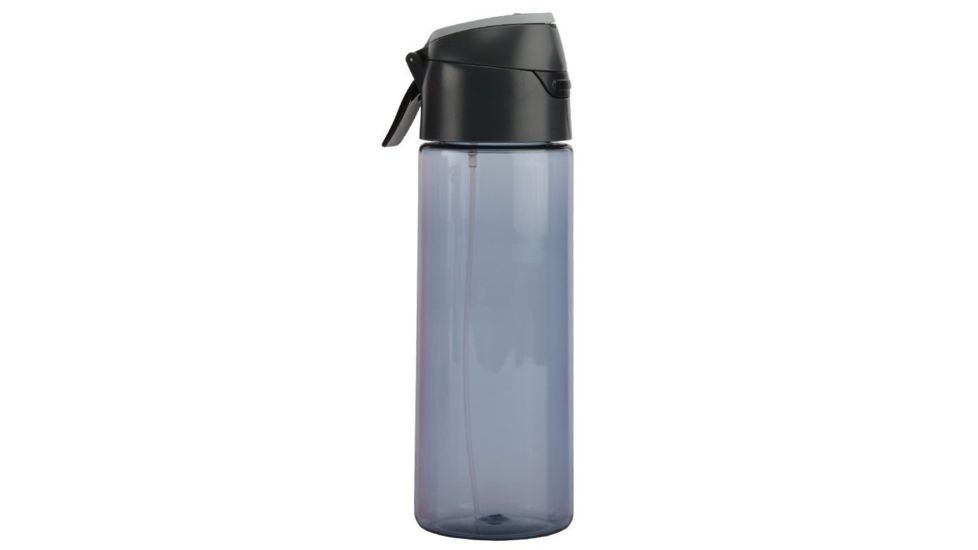 O2 Cool Mist N Sip Prism Water Bottle with Pop-Up Top/Carry Loop - 24 oz-Gray
