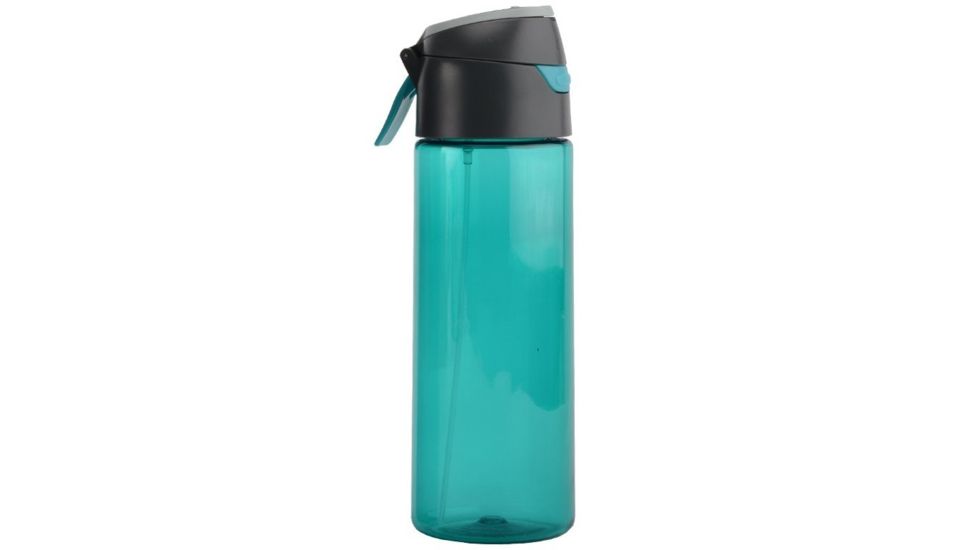 O2 Cool Mist 'N Sip Prism Water Bottle with Pop-Up Top/Carry Loop - 24 oz-Teal