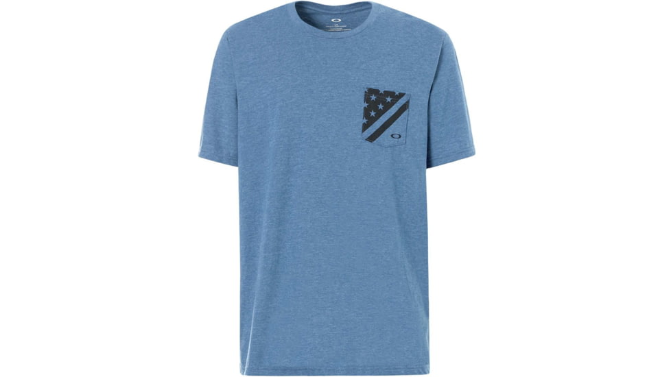 Oakley 50-Flag Pkt - Mens, Ensn Blue Lt Hthr, Medium, 456856A-6B6-M