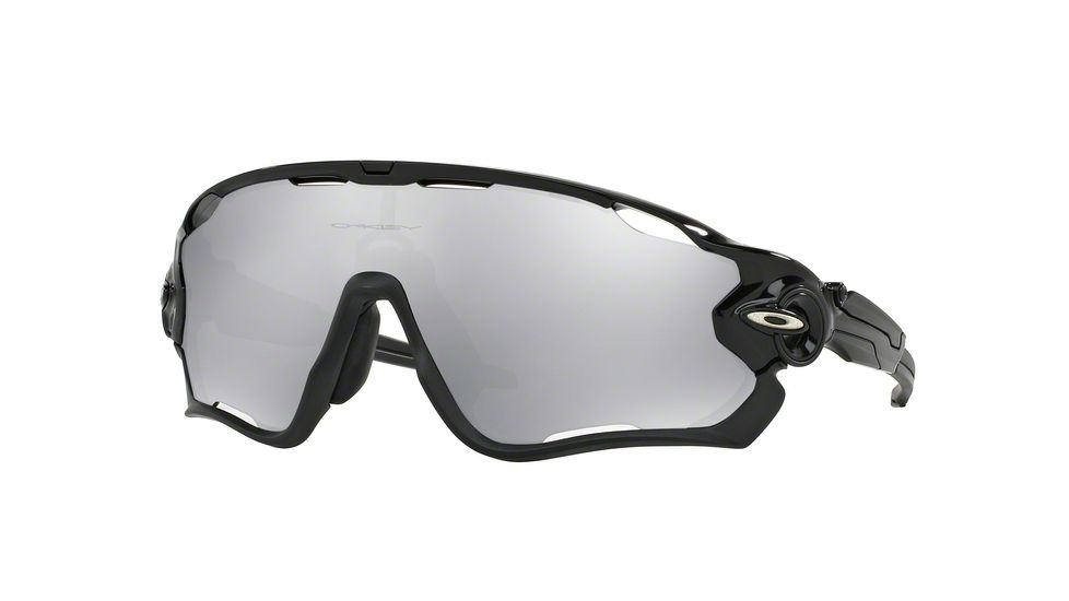 Oakley A JAWBREAKER OO9270 Sunglasses 927019-31 - Polished Black Frame, Chrome Iridium Vented Lenses