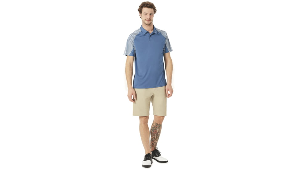 Oakley Aero Motion Sleeve Polo - Mens, Ensign Blue, Medium 434032-64W-M