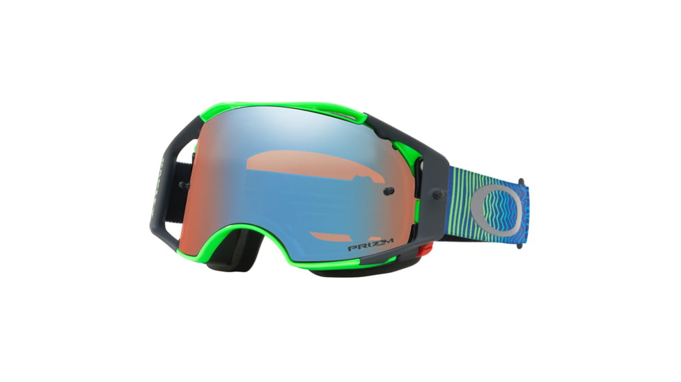 Oakley Airbrake MX Goggles w/Prizm MX Sapphire, Blue/Green, OO7046-67