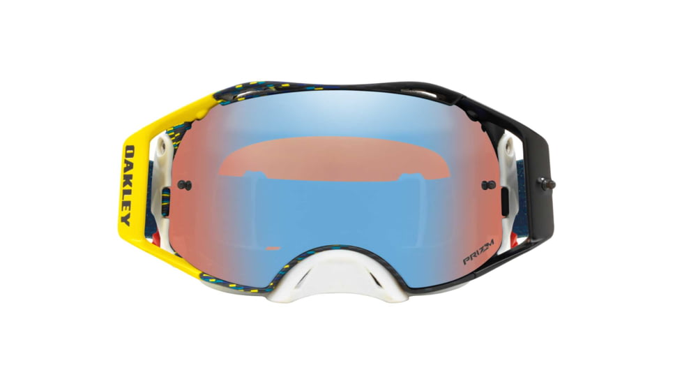 Oakley Airbrake MX Goggles w/Prizm MX Sapphire, Blue/Yellow, OO7046-77