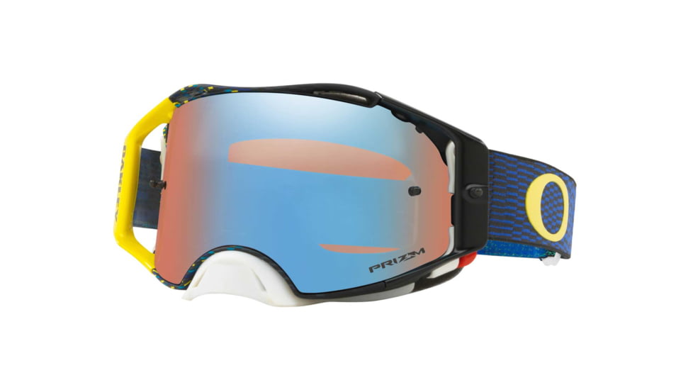 Oakley Airbrake MX Goggles w/Prizm MX Sapphire, Blue/Yellow, OO7046-77