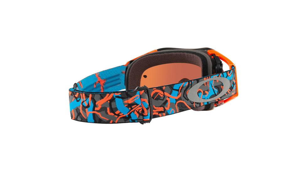 Oakley Airbrake MX Goggles w/Prizm MX Sapphire, Camo Vine/Orange/Blue, OO7046-79