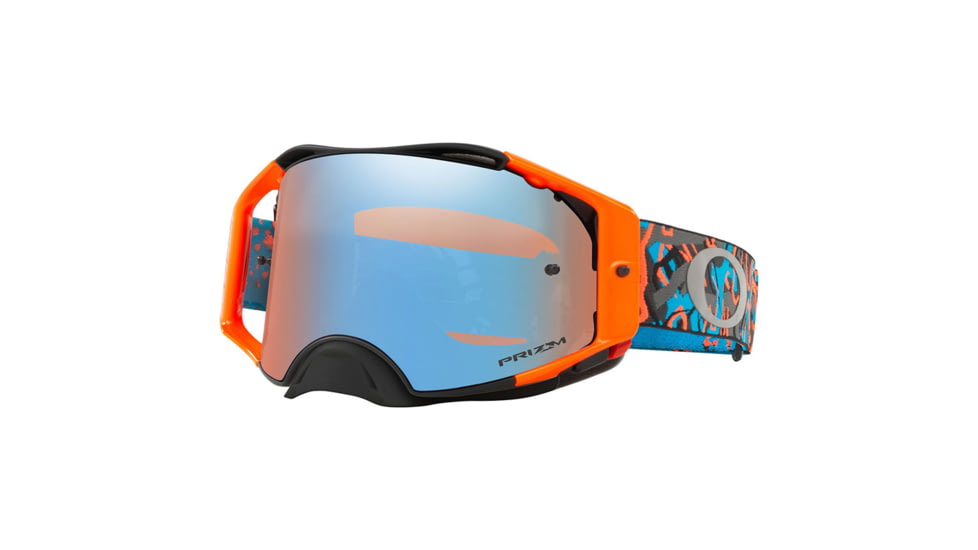 Oakley Airbrake MX Goggles w/Prizm MX Sapphire, Camo Vine/Orange/Blue, OO7046-79