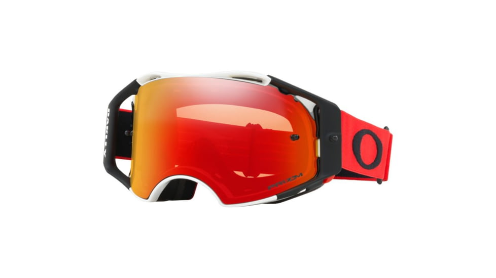 Oakley Airbrake MX Goggles w/Prizm MX Torch, Red/White, OO7046-60