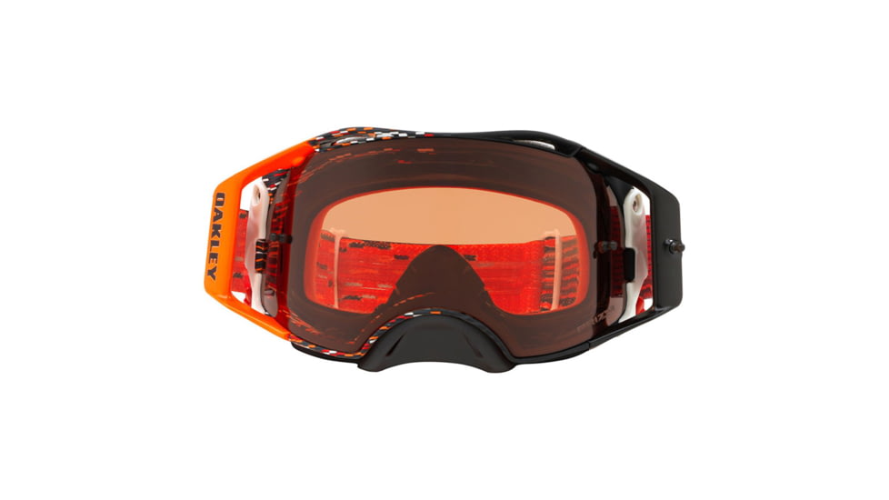Oakley Airbrake MX Goggles w/PrizmMX Bronze, Red/Orange, OO7046-78