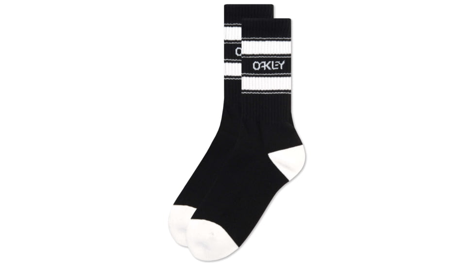 Oakley B1B Icon Socks, 3 Pcs, Mens, Blackout, Medium, FOS900353-02E-M