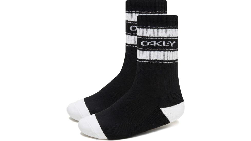 Oakley B1B Icon Socks, 3 Pcs, Mens, Blackout, Medium, FOS900353-02E-M