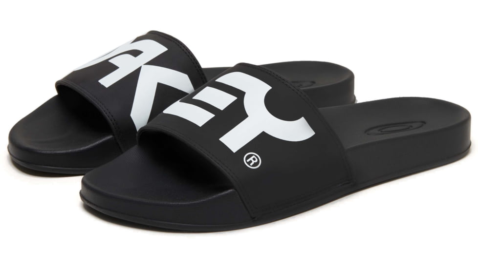 Oakley B1B Slide Sandals, Mens, Blackout, 8.5, FOF100095-02E-8.5