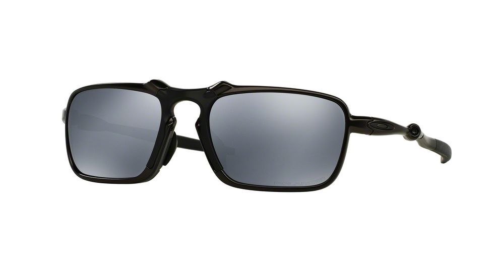 Oakley BADMAN A OO6035 Sunglasses 603501-56 - Dark Carbon Frame, Black Iridium Polarized Lenses