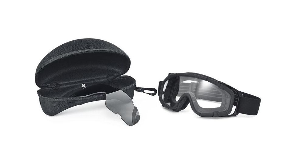 Oakley SI Ballistic Goggles, Black Frame, Clear and Grey Lenses 11-150