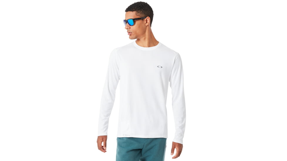 Oakley Base Long Sleeve - Mens, White, Medium, 434005-100-M