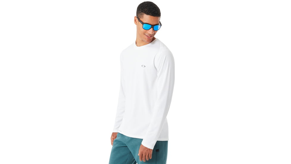 Oakley Base Long Sleeve - Mens, White, Medium, 434005-100-M