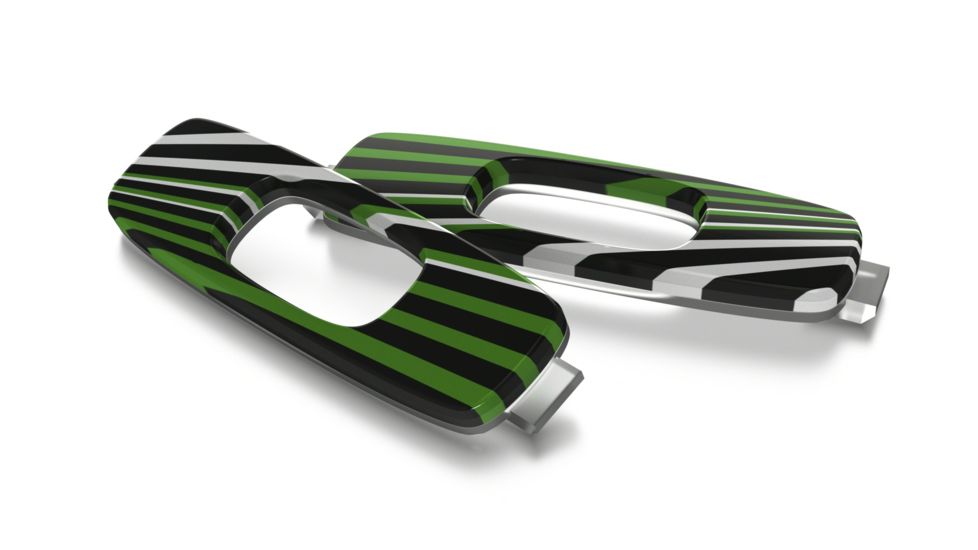 Oakley Batwolf Replacement Icon, Green Sunset Stripes, RGL4664AA C00003
