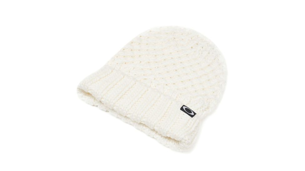 Oakley Beanie Mix Yarn - Womens, Off White, One Size, 81493-1A1-U