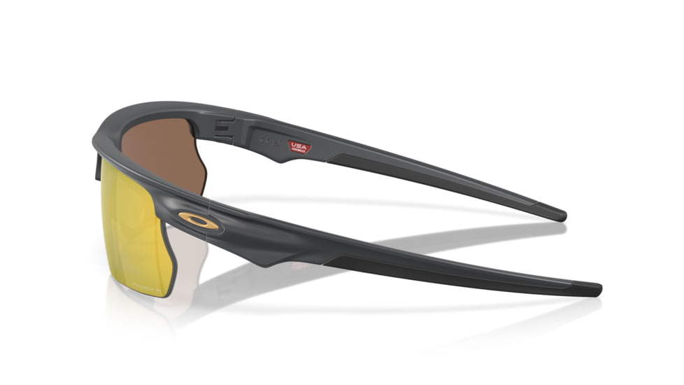 Oakley BiSphaera Sunglasses, Matte Carbon, PRIZM 24K Polarized, PRIZM 24K Polarized, OO9400-1268