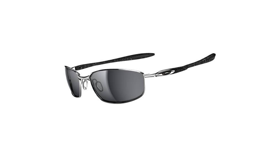 Oakley Blender Sunglasses, Chrome+Silver Ghost Txt Frame, Black Irid Lens OO4059-02