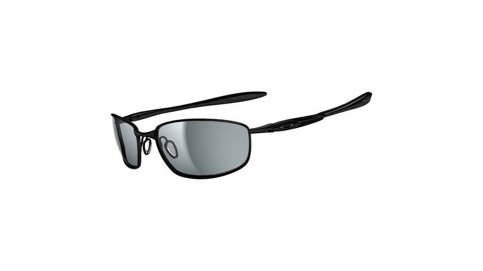 Oakley Blender Sunglasses, Polished Black Frame, Grey Lens, Polarized OO4059-03