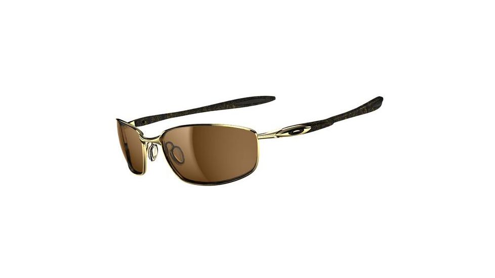 Oakley Blender Shades, Polish Gold+Gold Ghost Txt Frame, Dark Bronze Lens OO4059-05