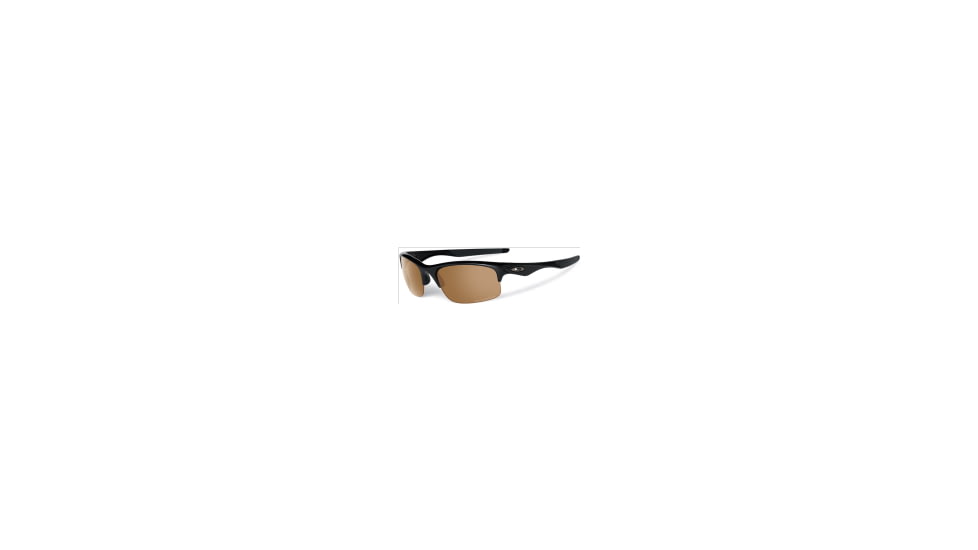 Oakley Bottle Rocket Sunglasses, Bronze Polarized Lens, Polished Black Frame OO9164-14