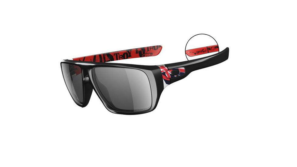 Oakley Bruce Irons Dispatch Polished Black Frame w/ Grey Polarized Lenses Men's Sunglasses OO9090-08