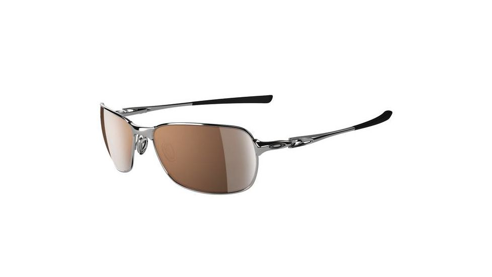 Oakley C Wire Sunglasses, Polished Chrome Frame, VR28 Blk Irid Lens OO4046-06