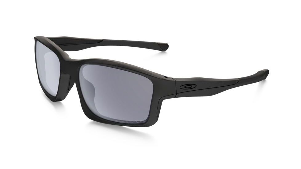 Oakley Chainlink Sunglasses Matte Black Frame, Grey Polarized Lens-OO9247-15