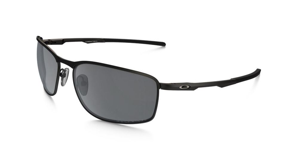 Oakley Conductor 8 Sunglasses Matte Black Frame, Black Iridium Polarized Lens-OO4107-02