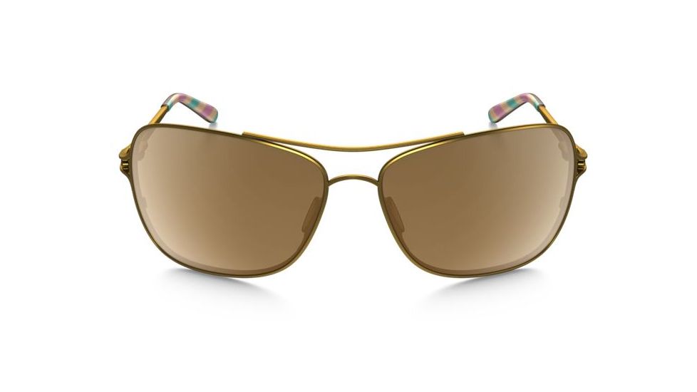 Oakley Conquest Sunglasses Satin Gold/Iris Frame, Tungsten Iridium Lens-OO4101-03