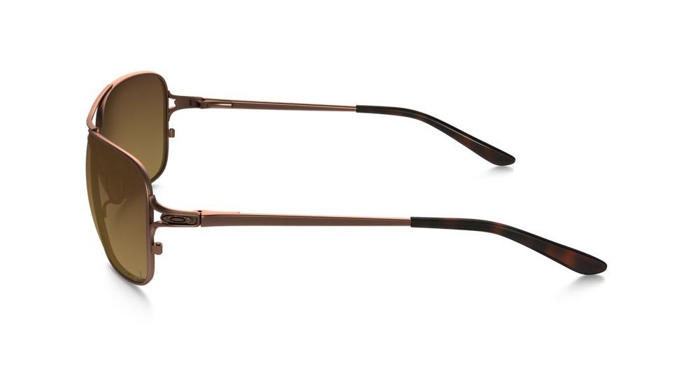 Oakley Conquest Sunglasses Satin Rose Gold/Tortoise Frame, Brown Gradient Polarized Lens-OO4101-01