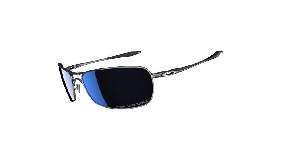 Oakley Crosshair 2.0 Sunglasses, Ice Iridium Polarized Lens, Polished Black Frame OO4044-08