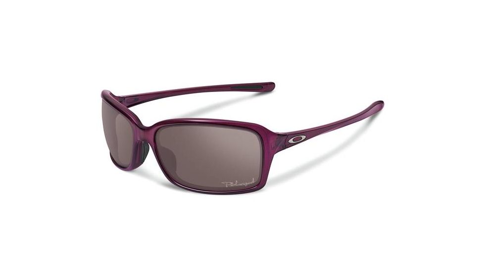 Oakley Dispute Womens Sunglasses, Crystal Raspberry Frame, OO Grey Polarized Lens OO9233-04