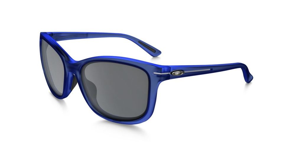 Oakley Drop In Sunglasses Frosted Denim/Black Irid Frame, Black Iridium Lens-OO9232-06