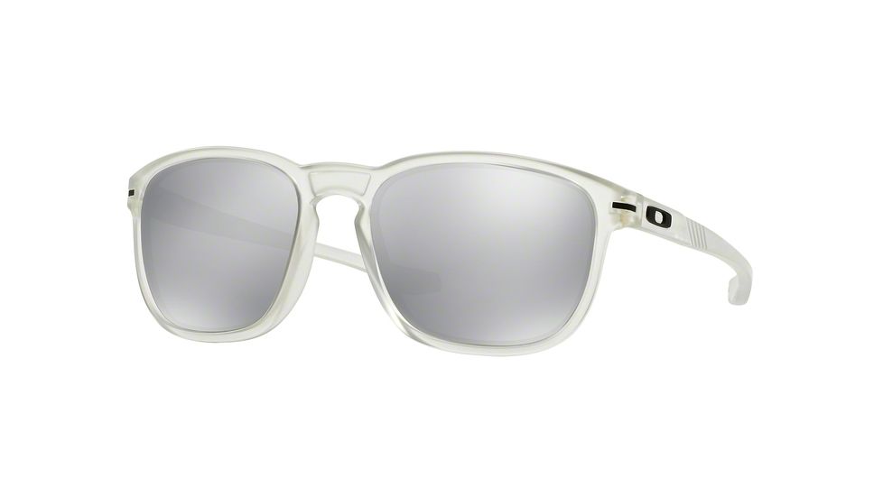 Oakley Enduro Mens Sunglasses 922329-55 - Matte Clear Frame, Chrome Iridium Lenses