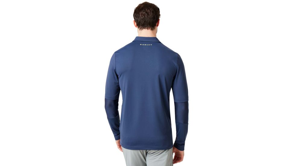 Oakley Engineered Insert Long Sleeve Polo - Mens, Foggy Blue, Large, 434421-6FB-L